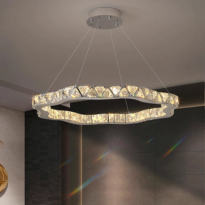 Modern home decoration crystal chandelier, stair Pendant lamp, living room Pendant lights, interior lighting