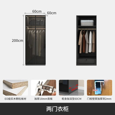 With Glass Doors Wardrobes Multilayer Luxury Storage Open Closets Wardrobes Cabinet Shelves Guarda Roupas Bedroom Furniture