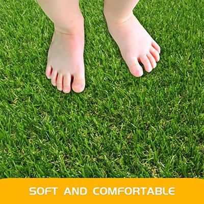 Artificial Grass Turf Rug 4'11"x8' Premium Realistic Garden Playground Dogs Natural Appearance Durable Safe Customizable