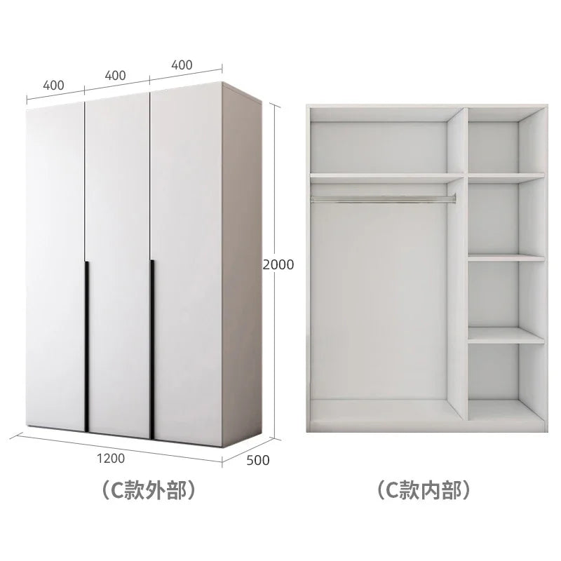 Waterproof Clothes Wardrobe Organization Bedroom Luxury Systems Wardrobe Living Room Shelf Dressers Szafa Na Ubrania Furniture