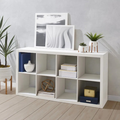 Bookshelf Furniture 8-Cube Storage Organizer Library Shelf Modern Living Room Furniture Librero Bookcase & Magazine Racks Home