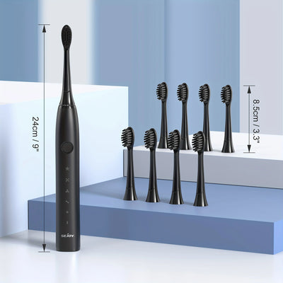 Sejoy Electric Toothbrush Portable Sonic Toothbrush  Whitening 5 Cleaning Modes IPX7 Sonic Electric Toothbrush