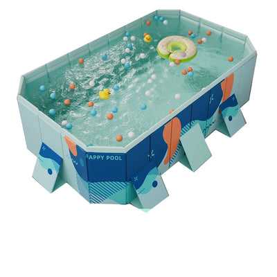 1.6-3M Swimming Pool Foldable Frame Paddling Pools Thickened Wear-Resistant Outdoor Non-Inflatable  Summer Water Game For Family