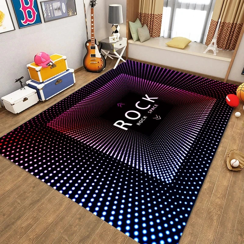 Electronic Drum Carpet Children's Carpet Living Room Coffee Table Mat Bedroom Carpet Shelf Drum Door Mat Home Non-slip Carpet