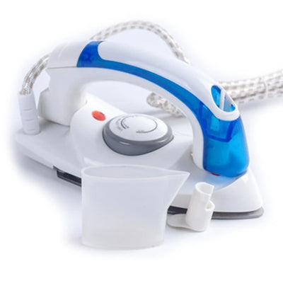 Portable Compact Size Mini Handheld Electric Baseplate Steam Iron Machine Foldable Handle Home Travel Use with 3 Gears Control