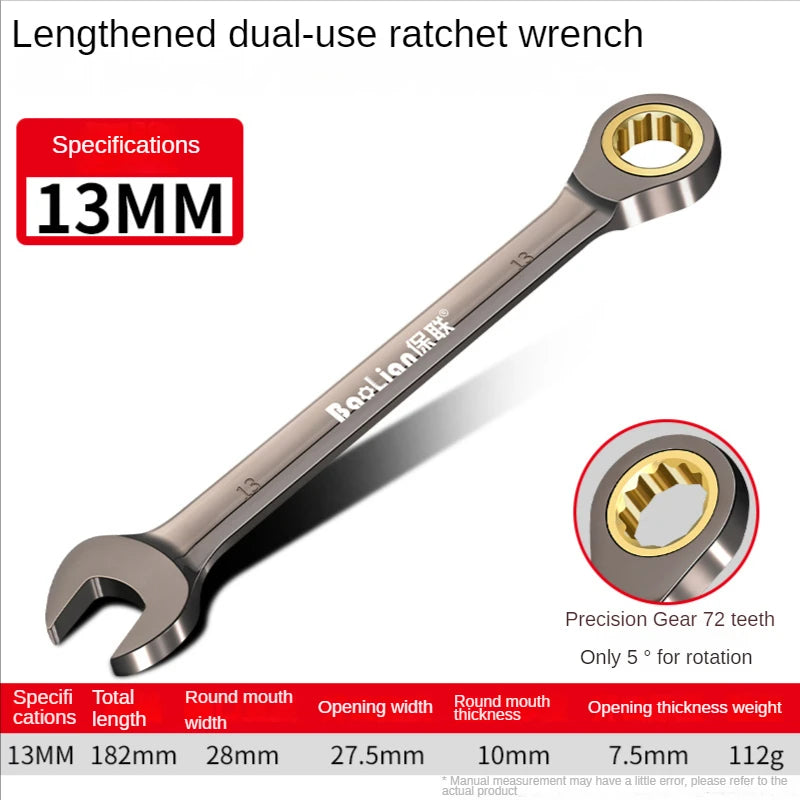 Universal Torx Wrench Adjustable Torque 8-22mm Ratchet Spanner for Bicycle Motorcycle Car Repair Tools Mechanical Tool