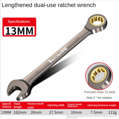 Universal Torx Wrench Adjustable Torque 8-22mm Ratchet Spanner for Bicycle Motorcycle Car Repair Tools Mechanical Tool