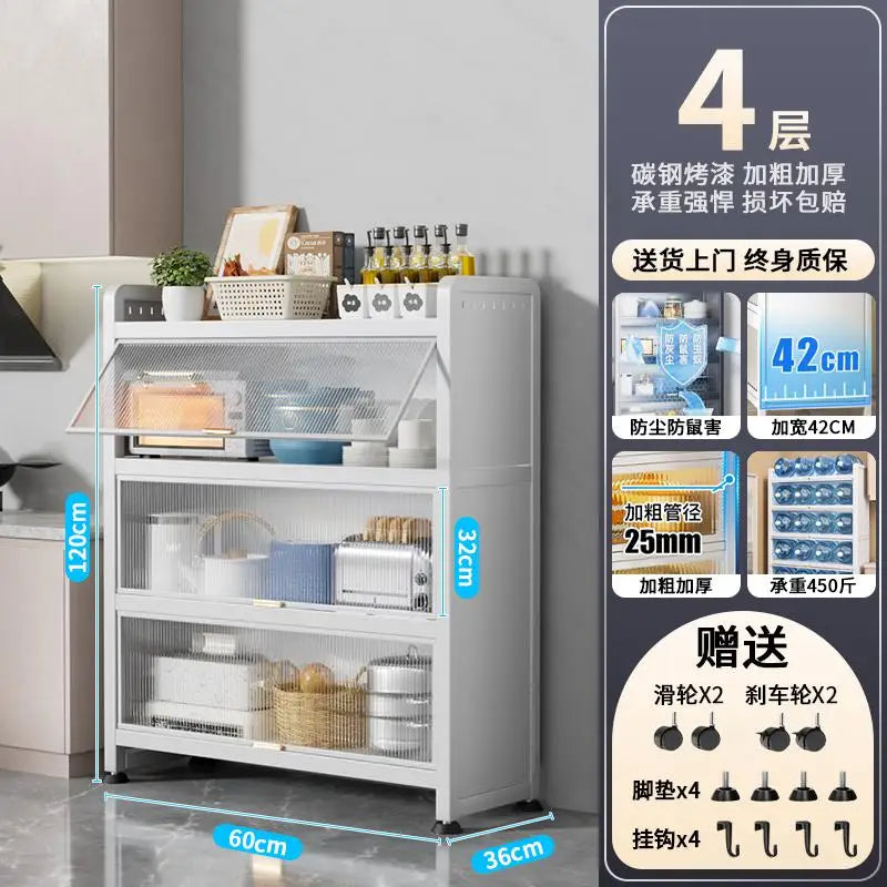 Kitchen Storage Rack Multi-functional Gap Storage Cabinet Multi-layer Storage Cabinet Gap Side Storage Cabinet Cupboard