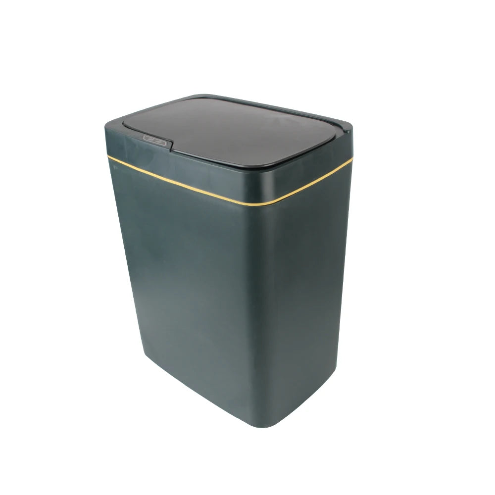 For Kitchen Bathroom Bedroom 18L Automatic Bagging Garbage Bin With Lid Smart Trash Can Touchless Smart Sensor