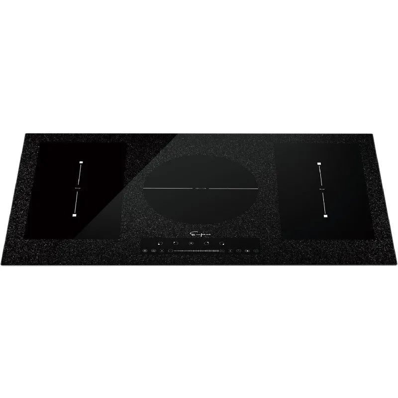 Empava 36 in Electric Stove Induction Cooktop with 5 Booster Burners Including 2 Flexi Bridge Element Smooth Surface in Black