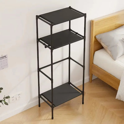 Simple Storage Rack Bedroom Vertical Single Row Multi-storey Removable Coat Hanger Waterproof Antirust Save Space Storage Rack