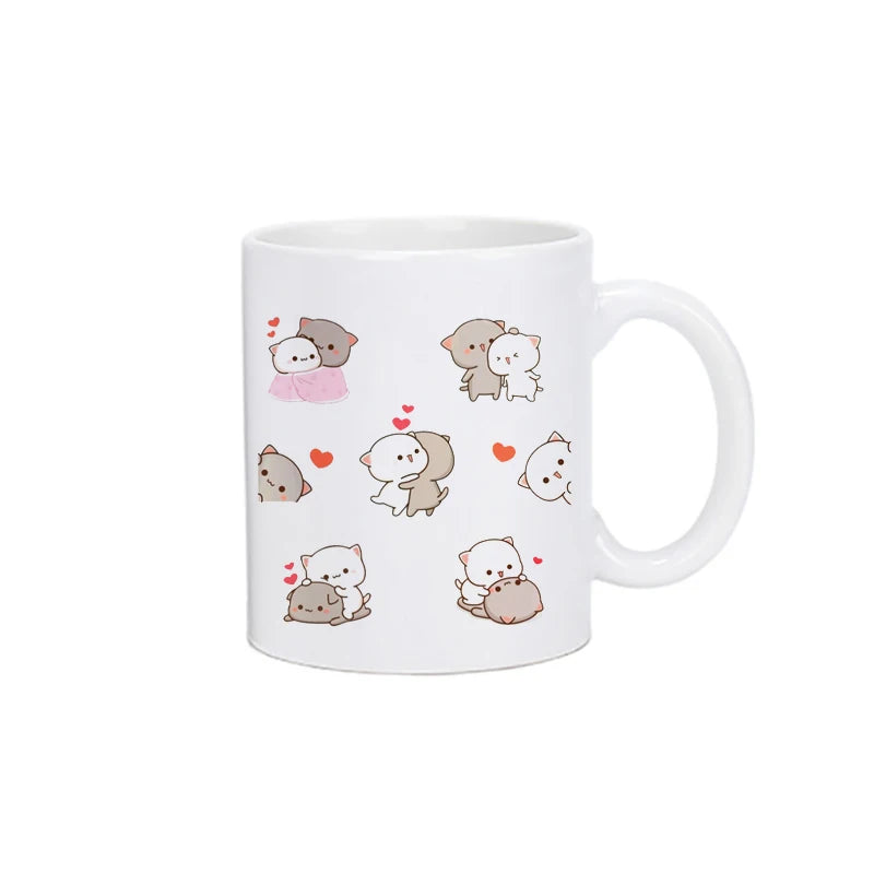 Panda Bear Bubu Dudu Coffee Milk Cup Mocha Cat Panda Bear Couple Christmas Mug Kawaii Cups Original Mugs Free Shipping Drinkware