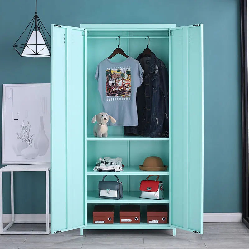 Metal Wardrobe Closet STEEL Locker Almirah Metal Bedroom Wardrobe KIDS CLOSET