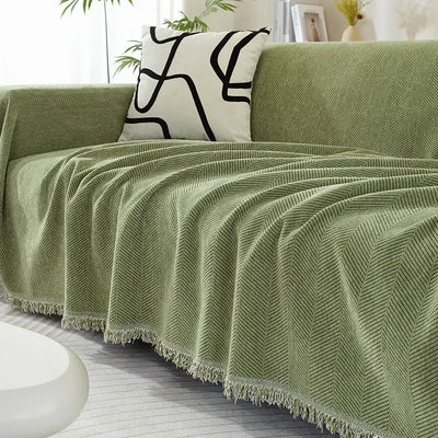 Thick Chenille Sofa Fabric Per Meter for Upholstery Tablecloth Pillowcase Pet Bed Bag Diy Sewing Cloth Wearable Soft Beige Green