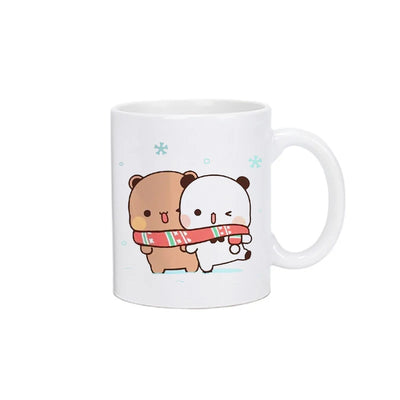 Panda Bear Bubu Dudu Coffee Milk Cup Mocha Cat Panda Bear Couple Christmas Mug Kawaii Cups Original Mugs Free Shipping Drinkware