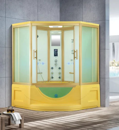 Adult Bath Shower Cabin Steam Shower Room With Whirlpool Bathtub