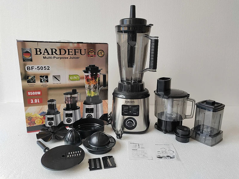 Multifunctional 6in1 3in1 3L blender juicer food processor blender smoothie heavy duty commercial blender machine