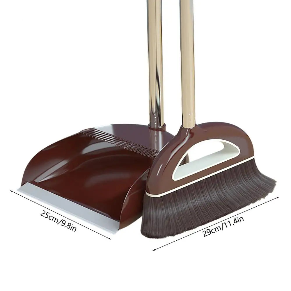 Practical Broom Suit Broom And Dustpan Set Soft Hair Multifunction With Long Handle Household Dustless Dustpan Cleaning Set