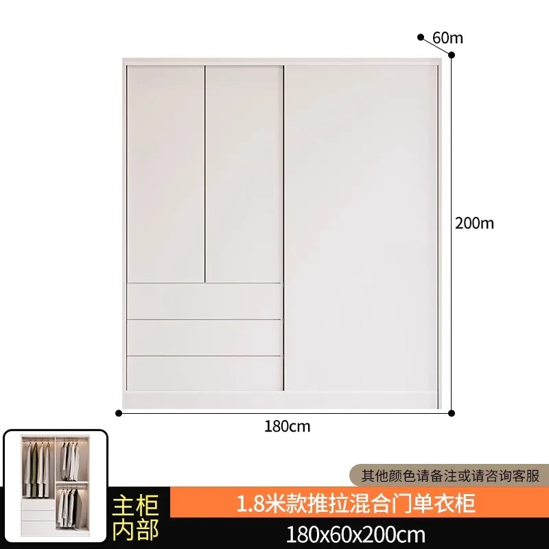 Bedroom Nordic Wardrobes Full Size Partition Storage Cabinet Wardrobes Organizer Apartment Szafa Na Ubrania Home Furniture