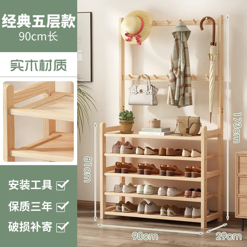 Wooden Shoulder Bag Shoe Cabinet Entrance Hall Library Vertical Bar Shoe Stand Designer Living Room Sapateira Garden Furniture