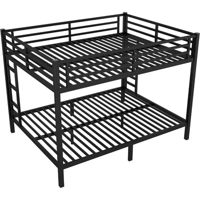 Bunk Bed Queen Over Queen, Heavy Duty Metal Bunk Bed Frame, Queen bunk Bed for Adults, Adult bunk beds Heavy Duty