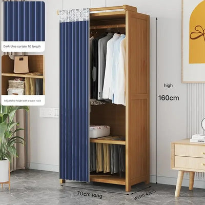 Space Saving Cheap Closet Modern Minimalist Nordic Display Lounge Open Wooden Wardrobe Storage Vestidores Trendy Furniture