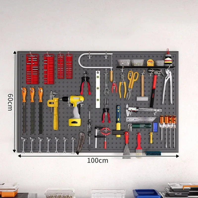 Metal Tools Wall Hole Plate Universal Wall Hanging Tool Storage Plate Portable Tool Organizer Packaging Hole Board Shelfs