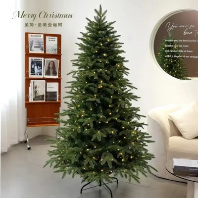 Artificial Christmas Tree PE+PVC Encryption with LED Lights Large Christmas Home Decoration New Year Christmas Tree 1.2m To 2.4m