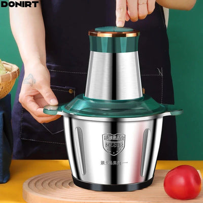 Electric Meat Grinder Chopper Stainless Steel Kitchen Machines Vegetable Crusher Slicer Machine Household Mixer Food Processors