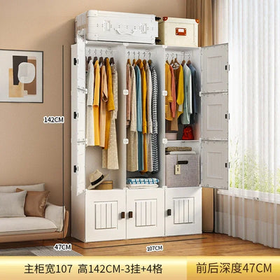 Nordic Minimalist Wardrobe Cupboard Storage Organizer Partitions Bedroom Closet Portable Living Room Muebles Trendy Furniture