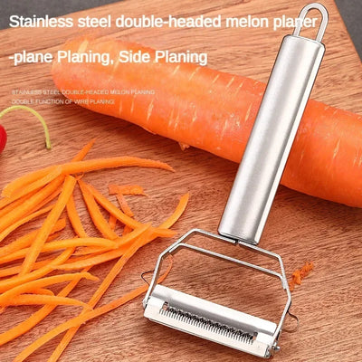 Multifunctional Fruit Vegetable Peeler 2in1 Stainless Steel Vegetable Grater Fruit Peeling Knife for Fruit and Vegetable Kitchen