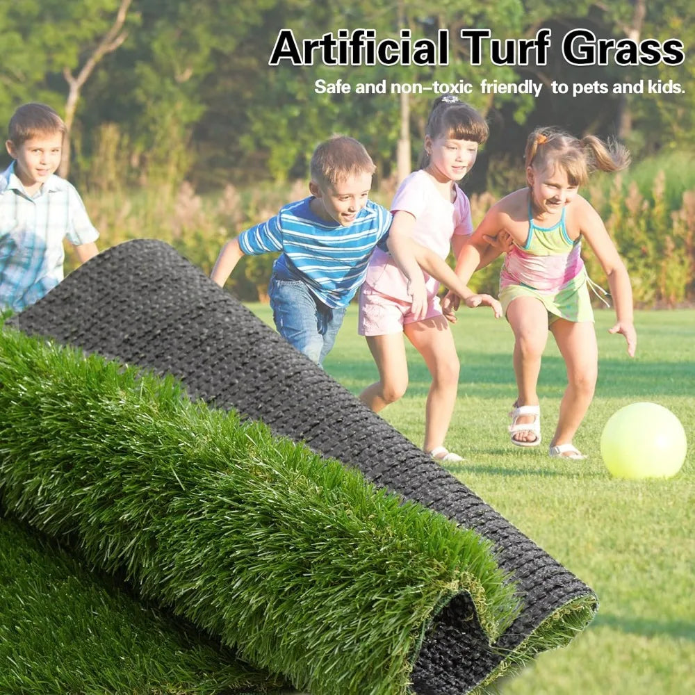 Artificial Grass Thick Turf 10 Ft X 21 Ft, Artificial Synthetic Fake Grasses Rug, Indoor/Outdoor Realistic Turf Grass Lawn Mat