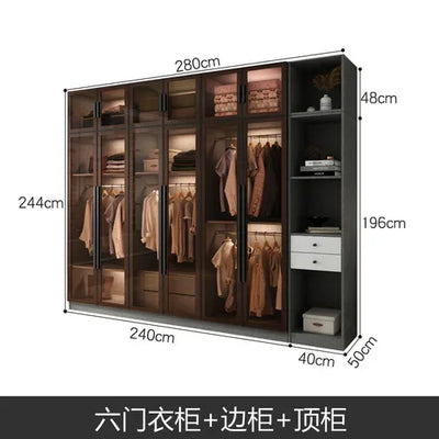 Design Living Room Closet Storage Box Indoor Black Hotel Indoor Display Cabinet Creative Wood Meuble Chambre Furniture Bedroom