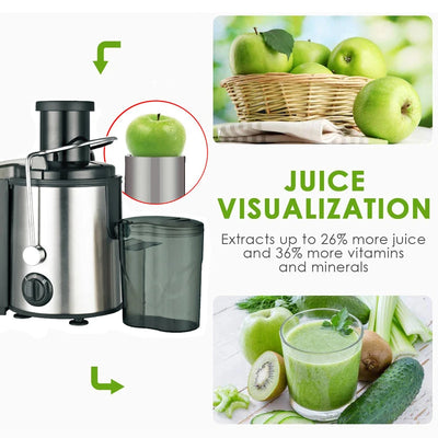 Juicer 800W Juicer Machine For Whole Fruits Extractor With 2 Speeds Household Juice Separation Juicer