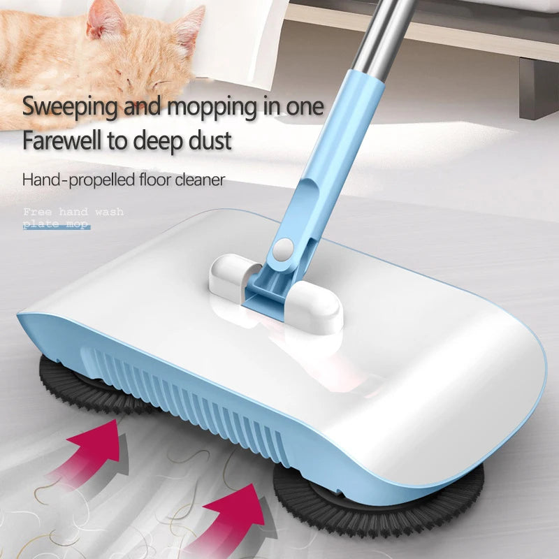 Home Broom Robot Vacuum Cleaner Mop Floor Kitchen Sweeper Mop Household Lazy Cleaning Tool Hand Push Magic Sweeping Machine