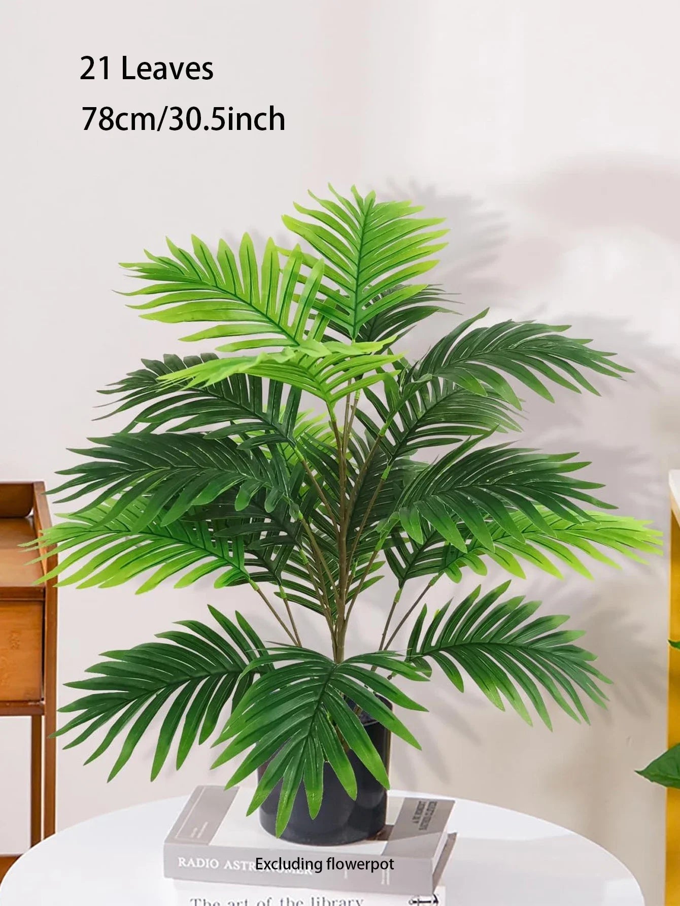 60-120cm Large Artificial Palm Tree Tropical Fake Plants Green Plastic Palm Leafs Big Monstera Tree Branch for Home Garden Decor