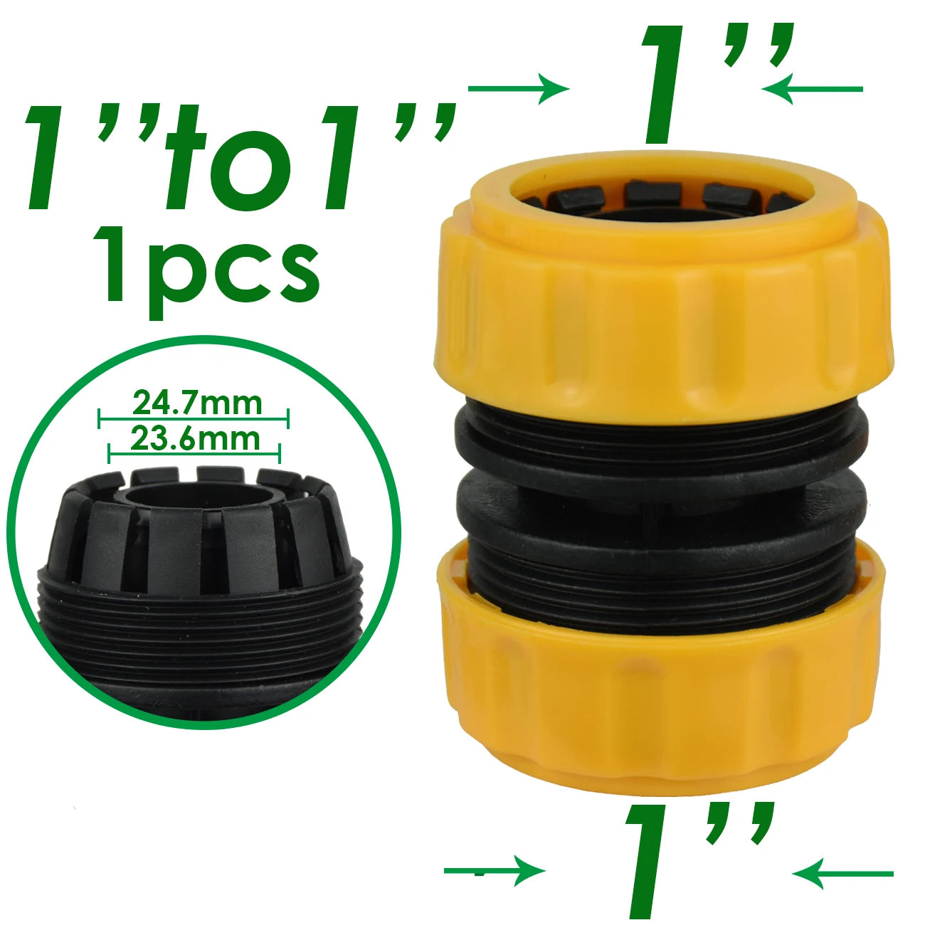 KESLA 1/2 3/4 1INCH Garden Water Hose Quick Connector Pipe Extension Coupler Fitting 25 20 16mm Repair Joint Irrigation System