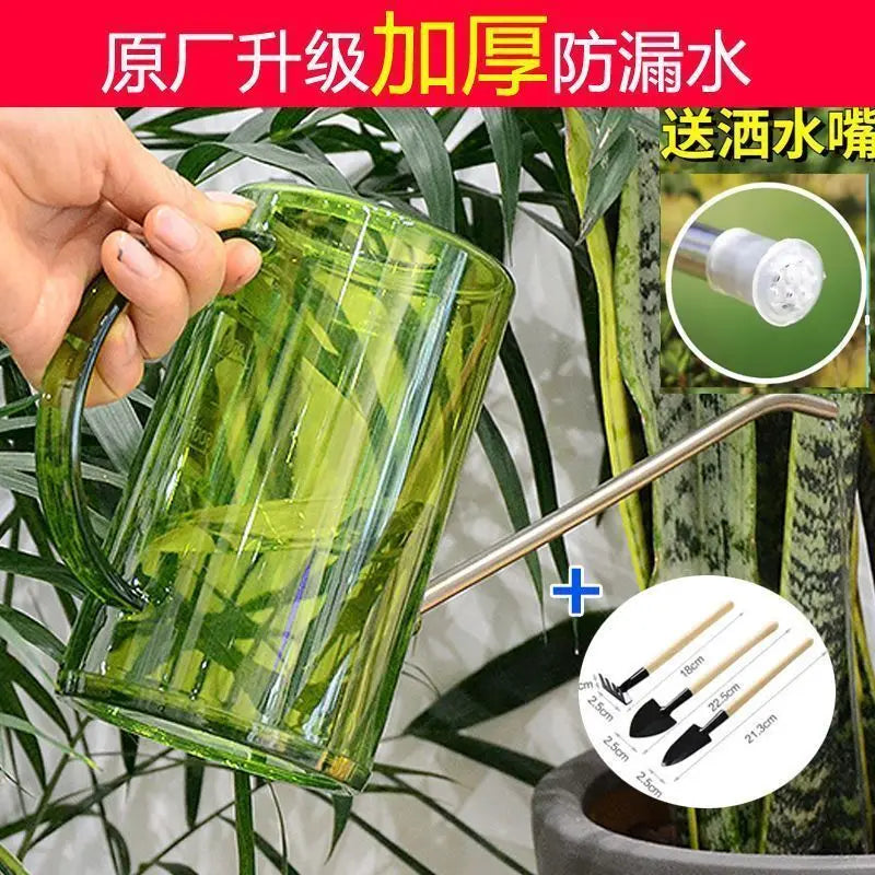 Watering Kettle, Stainless Steel Long Spout, Household Watering Kettle, Gardening Showerhead, Sprayer, Potted Plant, Watering