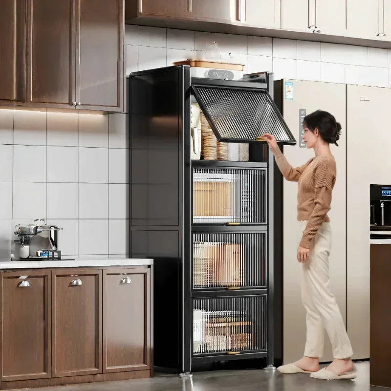 Modern Metal Kitchen Cabinets Multi-layer Storage Cabinet Floor Racks Multifunctional Furniture for ZT50KC