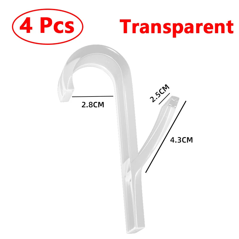 4Pcs Bathroom Hook Radiator Hooks Family Towel Rack Hooks Plastic Towel Rack Transparent Rail Radiator Hooks For Kitchen Hanging