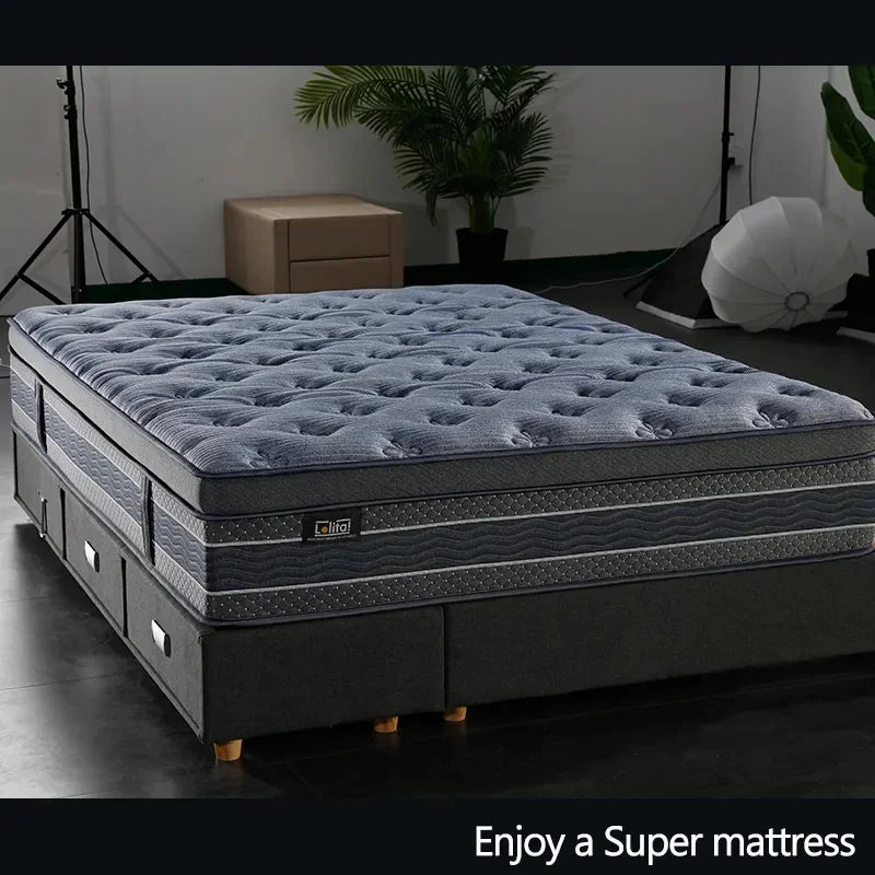 China Good Natural Latex Memory Foam Mattresses For Beds Manufacturer Hypo-allergenic King Queen Size Pocket Spring Mattress