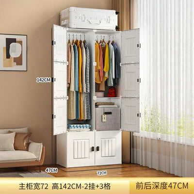 Nordic Minimalist Wardrobe Cupboard Storage Organizer Partitions Bedroom Closet Portable Living Room Muebles Trendy Furniture