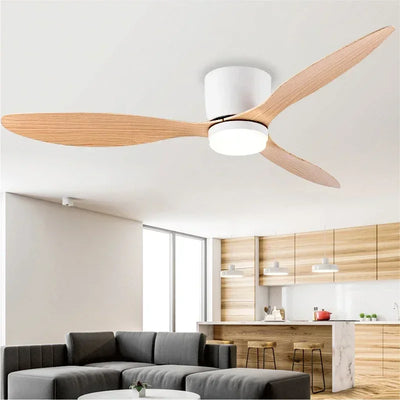 Modern LED Ceiling Fan Lights, Low Floor Decorative Lights with Remote Control, Home Lighting with Fans in Bedrooms and Homes