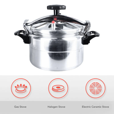 5L Large Capacity Pressure Cooker with Double Handle Explosion Proof Aluminium Alloy Pressure Pot for Gas Stove Pressure Cooker