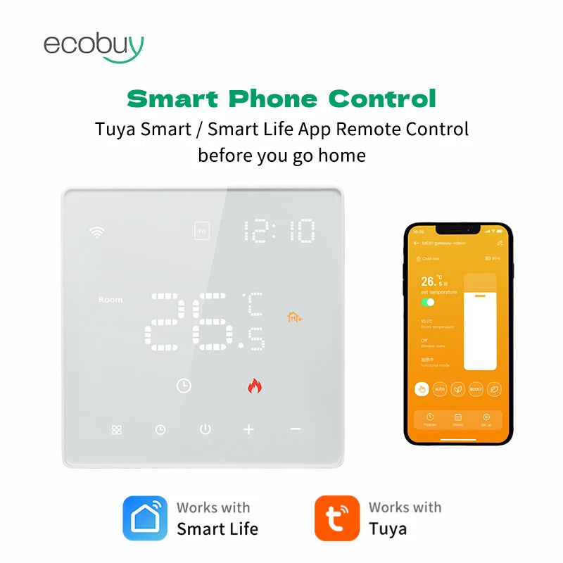 Tuya Smart Home Wifi Heating Thermostat  Warm Floor Thermostat 220V Digital Temperature Controller Google Home Alexa Smart Life