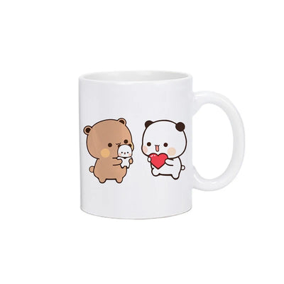 Panda Bear Bubu Dudu Coffee Milk Cup Mocha Cat Panda Bear Couple Christmas Mug Kawaii Cups Original Mugs Free Shipping Drinkware