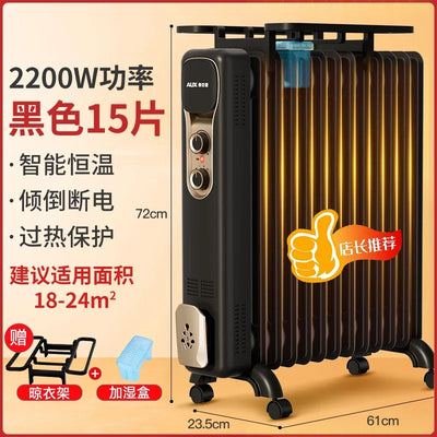 EnergySaving OilFilled Radiator Heater, Indoor Electric Heater, OilFilled Space Warmer