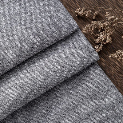 Thickened Plain Linen Fabric Fine By The Meter for Tablecloth Bags Pillow Cushion Cover Sewing Sofa Cloth Wearable Beige Gray