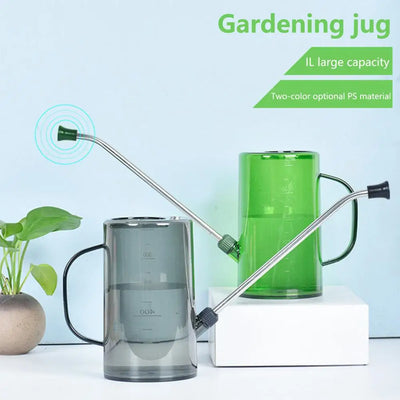 1000ml Watering Can with Sprinkler Nozzle Long Mouth Scale Potted Irrigation Plant Flowers Watering Can Garden Supplies