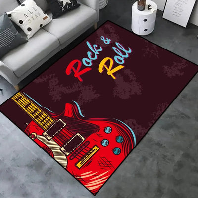 Drum Kit Carpet for Living Room Bedroom Decoration Music Instruments Area Rugs Non-slip Home Lounge Floor Mat Kitchen Doormat